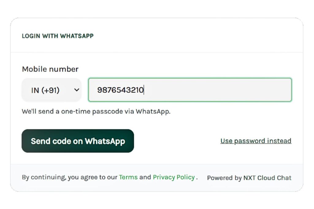 Free Official WhatsApp Login for Wordpress NXT Cloud Chat